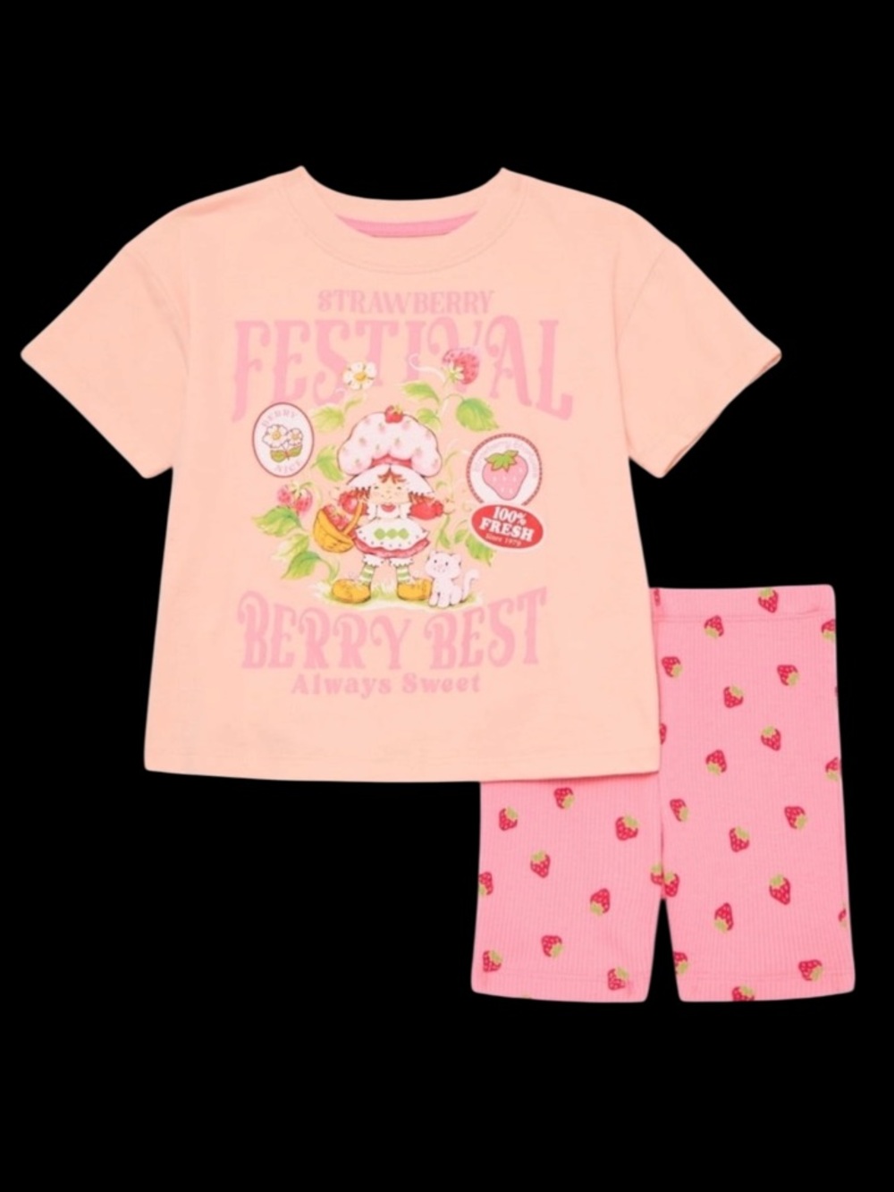 Girls 2T Strawberry Shortcake Shorts Set